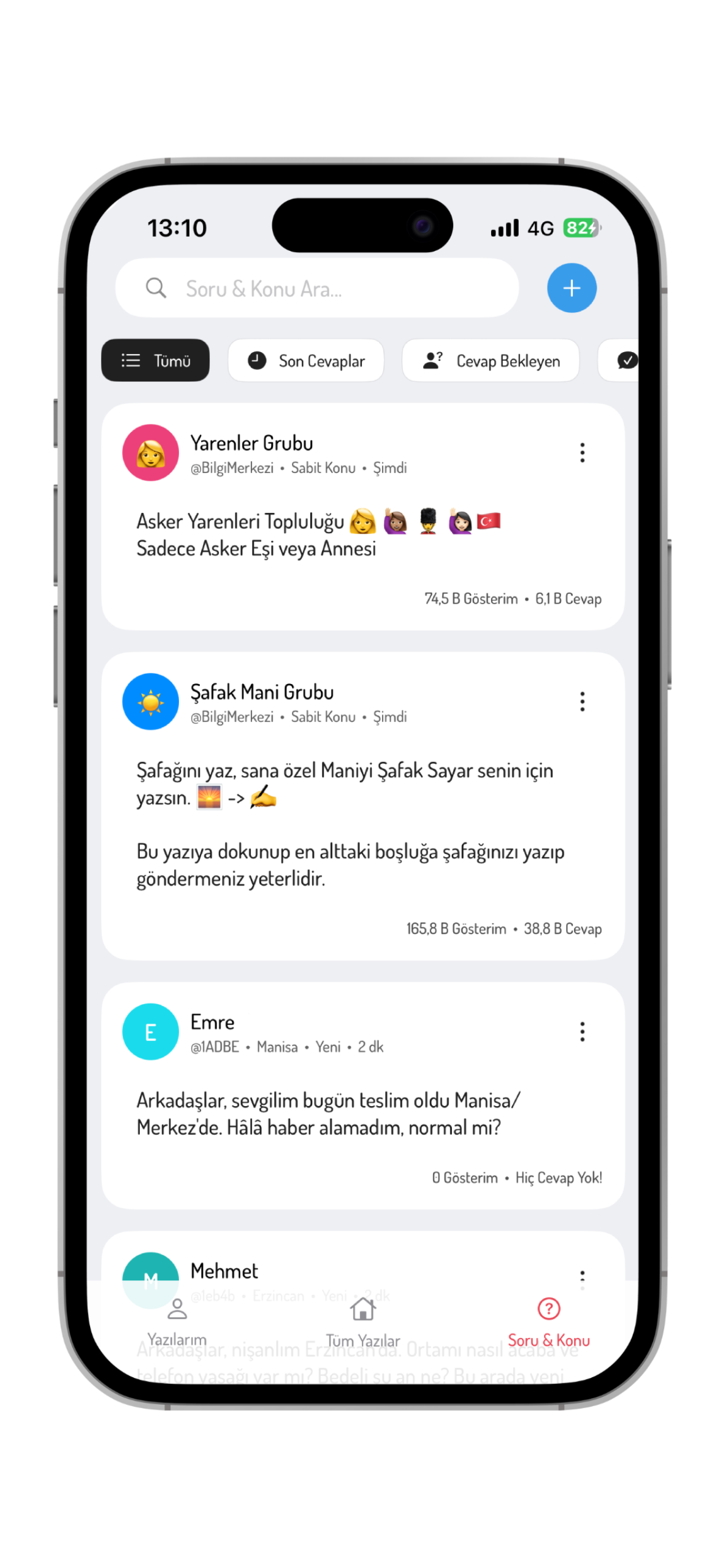 Soru Cevap Ekranı